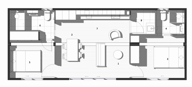 Banksia 2 bedrooms floor plan