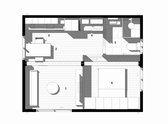 Haven 1 bedroom floor plan