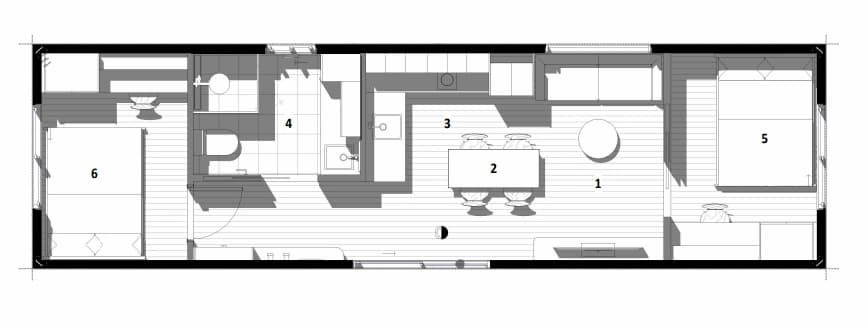 Willow 2 bedrooms floor plan